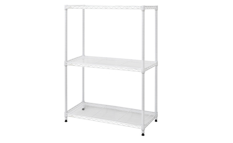 エレクターの白いラック