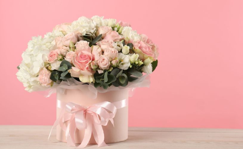 玄関に置くお花の画像