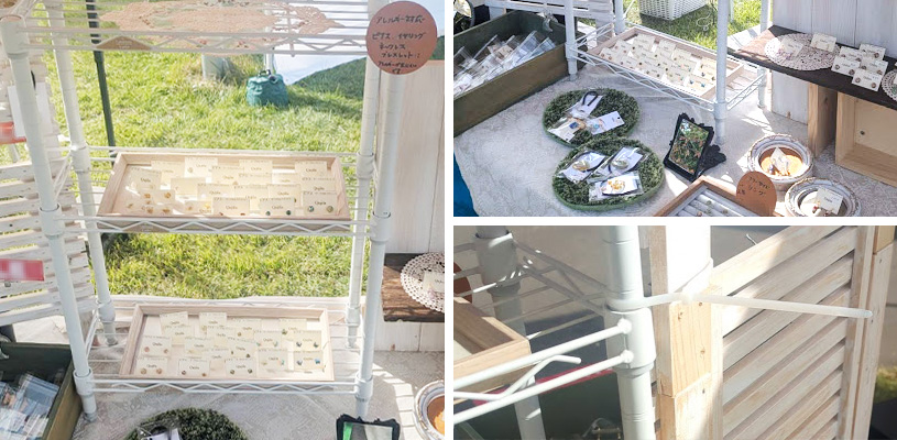 Qujila（クジラ）さんの出展ブースと什器