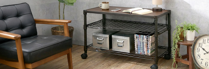 ワゴンをサイドテーブルに