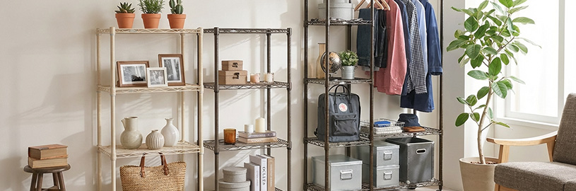 ワゴンをディスプレイラックに