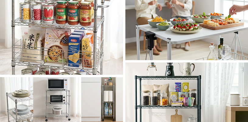 キッチンでの家事効率を上げるワゴン活用アイデア