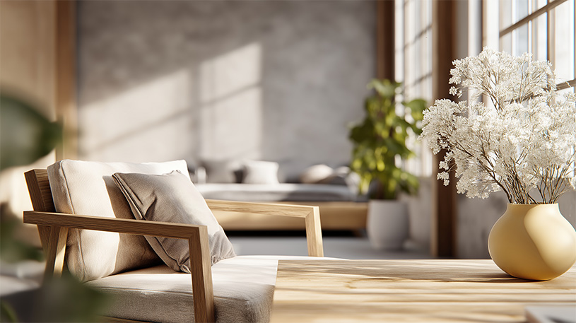 きれいなシンプルな部屋