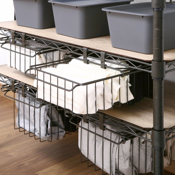 ルミナスノワール スライドバスケット 幅24 奥行40 深さ10