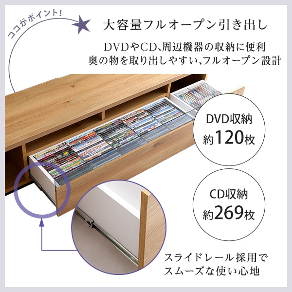 ※品切れ※テレビ台 幅180×奥行40.5cm ダークブラウン/ウォールナット/ナチュラル/ホワイト/シャビーオーク 2～3営業日以内出荷 送料無料  LIV-SZO0041