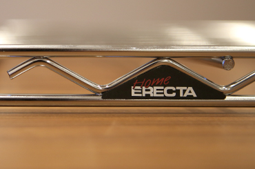ホームエレクターレディメイドシリーズのスライディングシェルフの最もオードソックスなクロームカラー