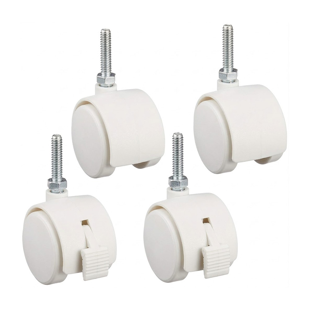 ���^�����b�N �L���X�^�[ 4�Z�b�g ����4.9�~���s��4 �z���C�g �|�[�����a19mm �p�[�c ���b�N ���[ �J�X�^�}�C�Y