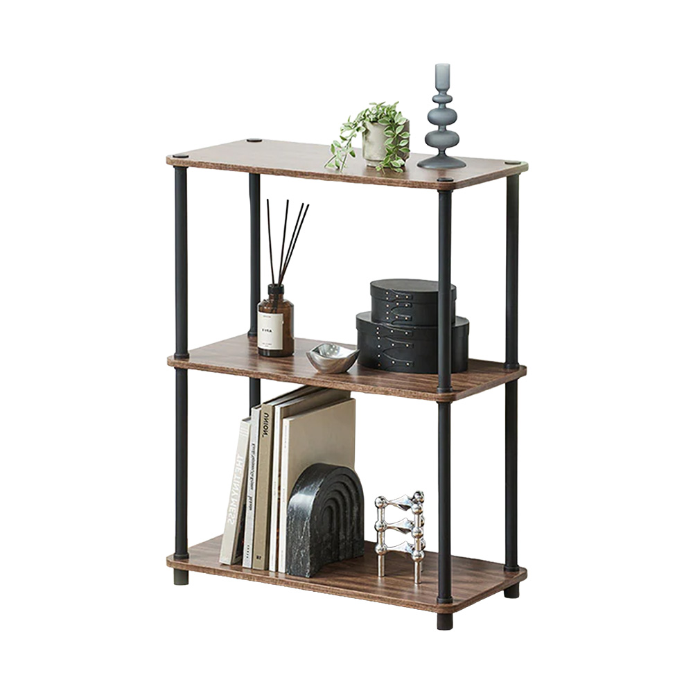 �g���ȒP�X�`�[���|�[�����b�N ��59.5cm �ȒP�g�ݗ��� �f�B�X�v���C�I 3�i �E�H�[���i�b�g/�u���b�N �y��