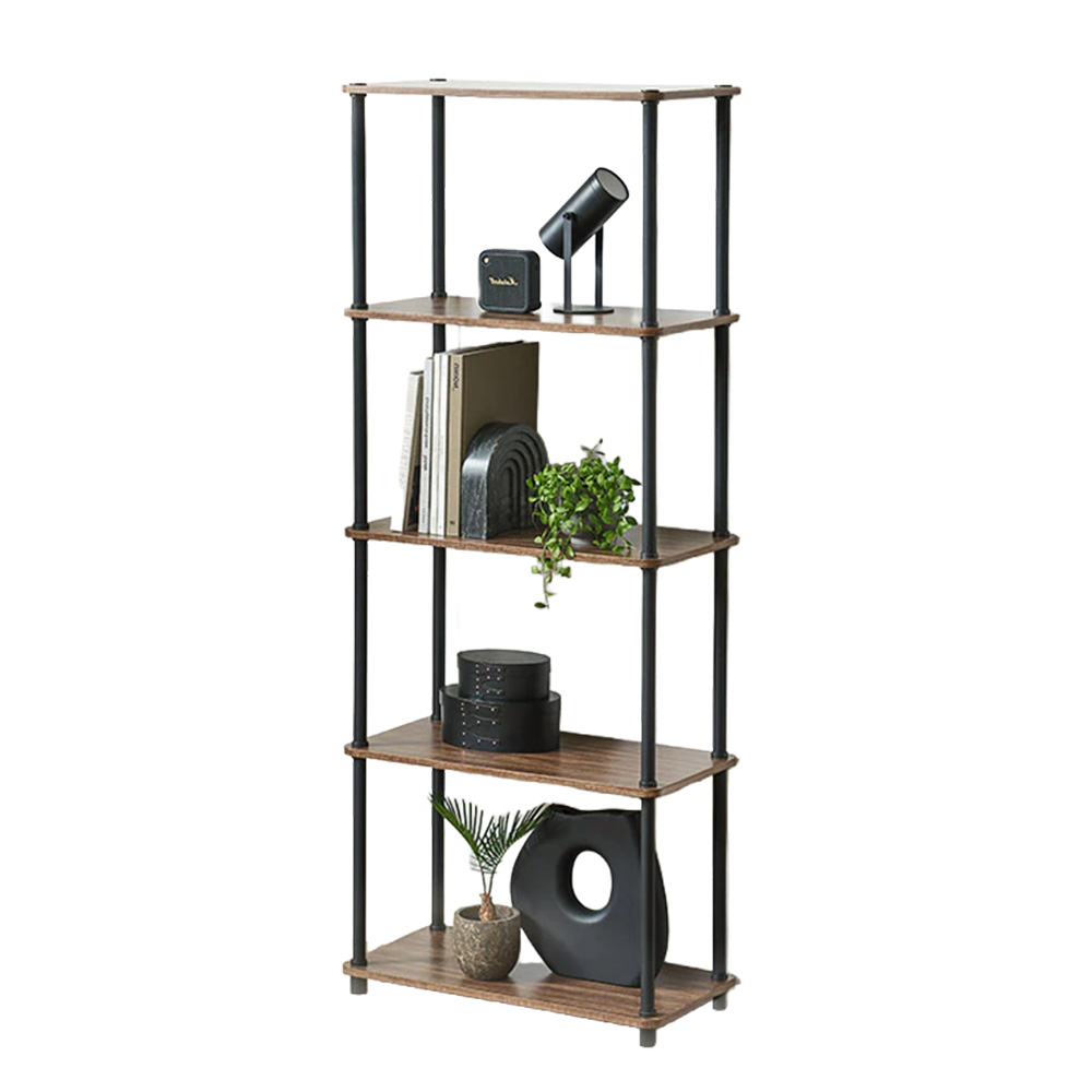 �g���ȒP�X�`�[���|�[�����b�N ��59.5cm �ȒP�g�ݗ��� �f�B�X�v���C�I 5�i �E�H�[���i�b�g/�u���b�N �y��